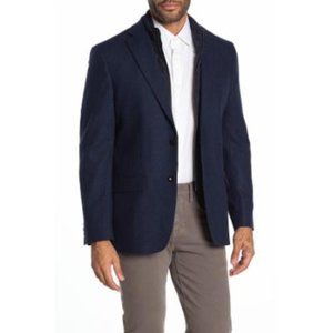 Tommy Hilfiger Weave Navy Two Button Notch Lapel Suit Separates Blazer Navy 42R-